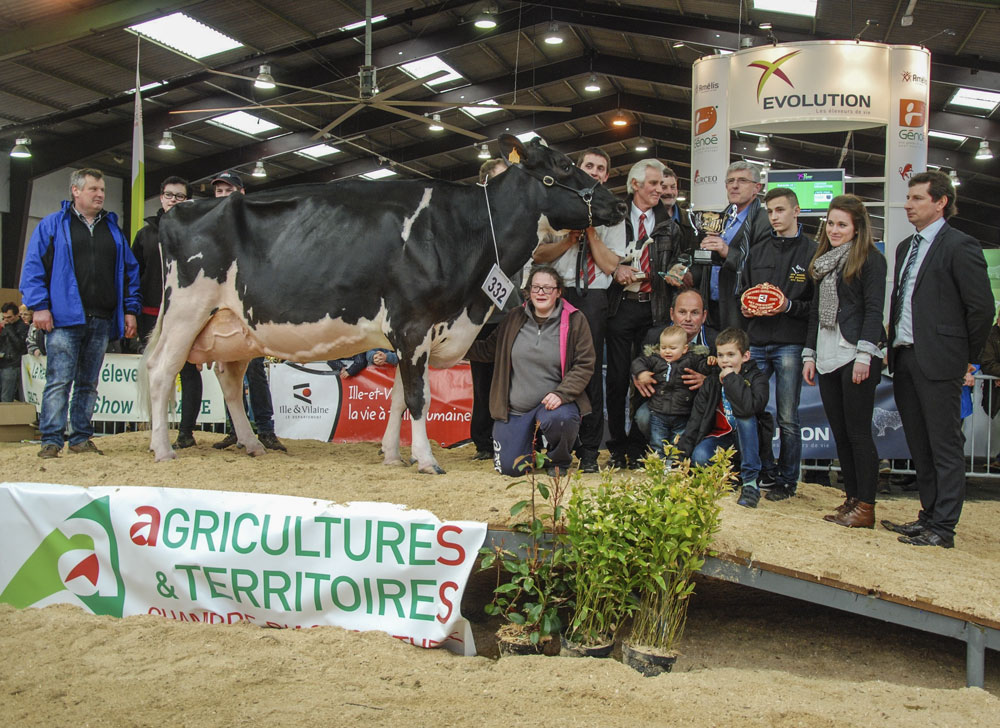 anicia-prim-holstein - Illustration Bovin : Anicia couronnée à la Foire de Rennes
