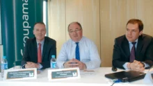 De gauche à droite : Christian Cochennec, directeur général Groupama Loire Bretagne ; Michel L’Hostis, président ; Pascal Ouvrard, directeur financier.