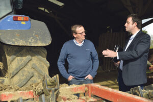 Rencontre entre Jean Louis Hervé et Christophe Hirrien, conseiller Prévention Groupama