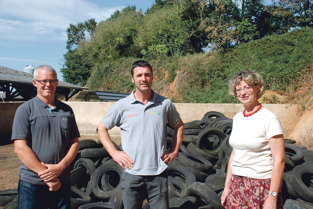 pneus-usages-recyclage - Illustration Les pneus usagés quittent les exploitations