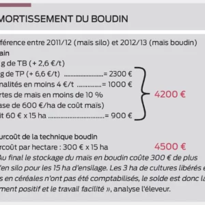 Amortissement du boudin