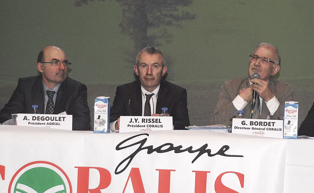 lait-arnaud-degoulet-agrial-jean-yves-rissel-coralis-guy-bordet - Illustration Le mariage est acté entre Coralis et Agrial