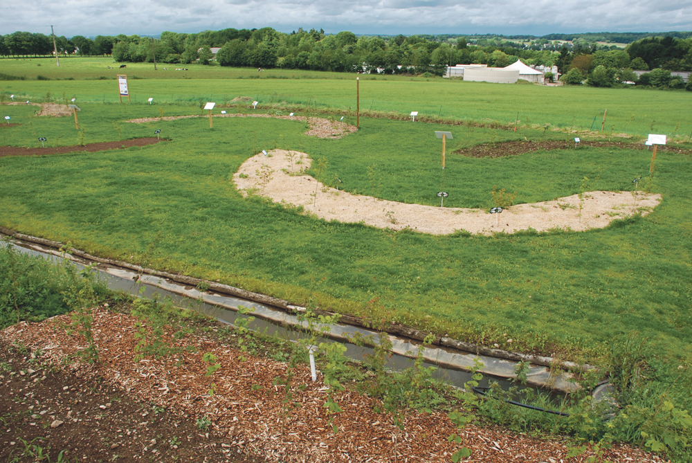 environnent-lycee-la-touche-grand-bassin-oust-syngenta-amenagement-parcellaire-exploitation-agricoles - Illustration L’eau et le paysage en valeur à l’entrée du lycée La Touche
