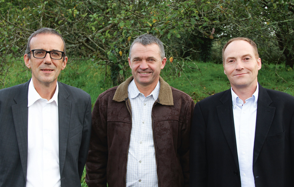 nouveau-directeur-chambre-agriculture-finistere-pascal-gourain-andre-sergent-olivier-manceau - Illustration Olivier Manceau, nouveau directeur de la Chambre d’agriculture du Finistère