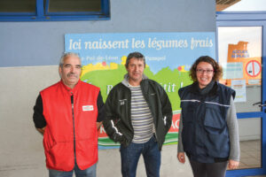 Jean-Yves Rabbé, directeur de la station, Éric Salaün, président, et Véronique Le Morvan