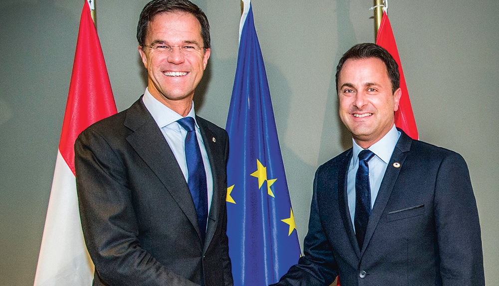 simplification-pac-union-europeenne-mark-rutte-xavier-bettel - Illustration La présidence néerlandaise présente son programme