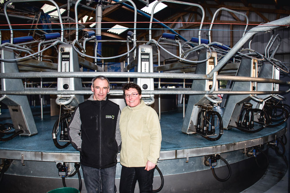 sylvain-isabelle-jaguin-vache-laitiere-salle-traite-lait-roto-manege - Illustration Confortable, le roto est fait pour nous