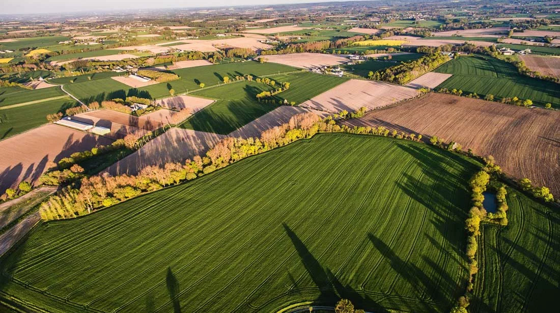 drone-champs - Illustration Transmission : l’agriculture du futur à travers 4 scénarios