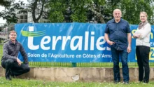 Les responsables de Terralies à Plérin : Denis Follet, commissaire des concours, Jean-Claude Chassebœuf, président du salon et Océane Dewavrin, chargée de communication.