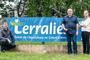 Les responsables de Terralies à Plérin : Denis Follet, commissaire des concours, Jean-Claude Chassebœuf, président du salon et Océane Dewavrin, chargée de communication.