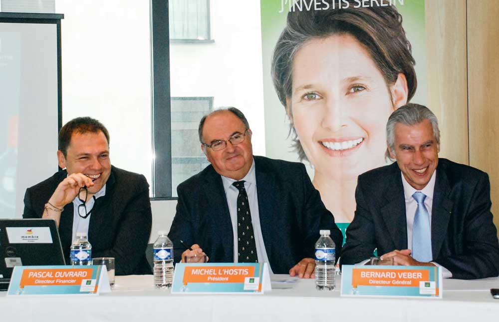 De gauche à droite : Pascal Ouvrard, directeur financier ; Michel L’Hostis, président ; Bernard Veber, directeur général.