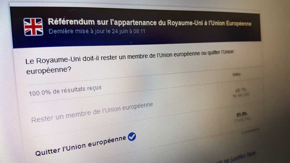 brexit-resultats-europe - Illustration Commerce : libre-échange Royaume-Uni / USA dans 2 ans ?