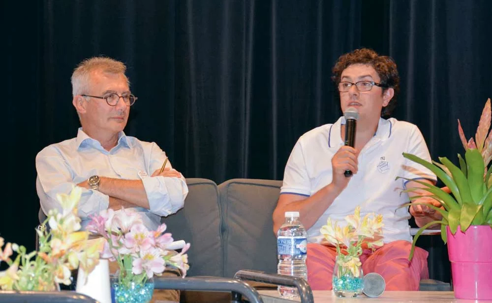 Michel Rieu, économiste à l’Ifip (à gauche), et Nicolas Briand, chef cuisinier au Château d’Apigné. - Illustration Des actions concrètes pour le “Manger français”
