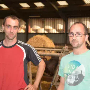 Gwenaël et Sébastien Pothier, associés du Gaec de la Fontaine