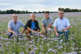 Yves-Marie Devrand, Ets Devrand ; Guy Corbel, agriculteur ; David Bouvier, Chambre d’agriculture et Didier Devrand, Ets Devrand.