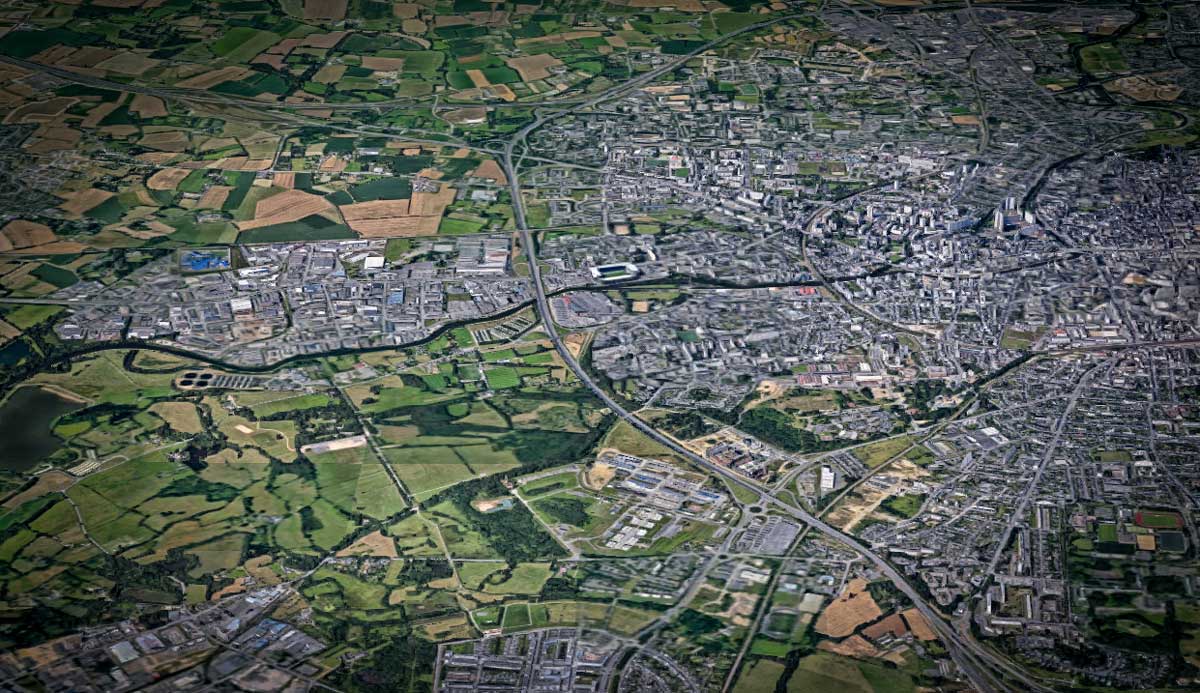 rennes-google-maps - Illustration L’urbain et le rural