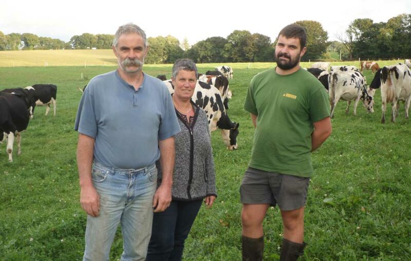 Joseph, Anita et Goueltas Le Berrigaud.