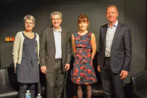 Estelle Le Helloco, présidente du comité dinde du SNA ; Louis Perrault, président du SNA ; Ségolène Guerruchi, déléguée générale du SNA ; Benoît Gourmaud, président de la commission communication du SNA