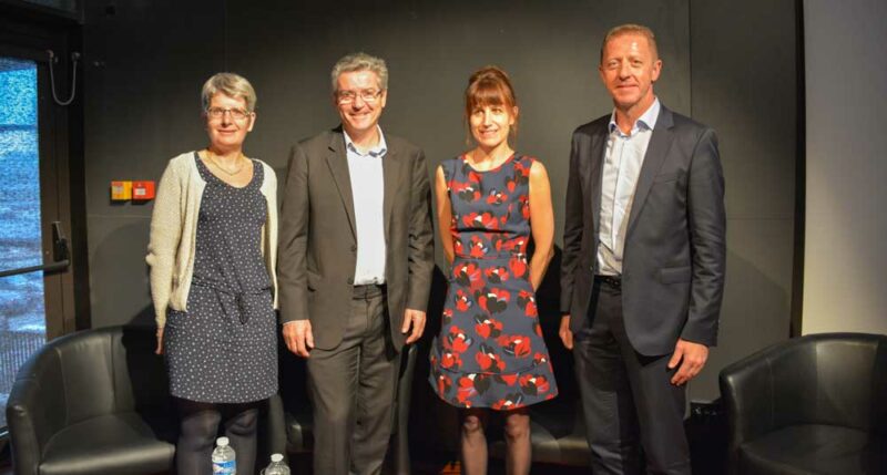 Estelle Le Helloco, présidente du comité dinde du SNA ; Louis Perrault, président du SNA ; Ségolène Guerruchi, déléguée générale du SNA ; Benoît Gourmaud, président de la commission communication du SNA