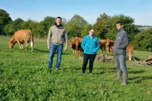 De gauche à droite : Frédéric Chapon, Sonia Prieur et Jean-Michel Prieur.