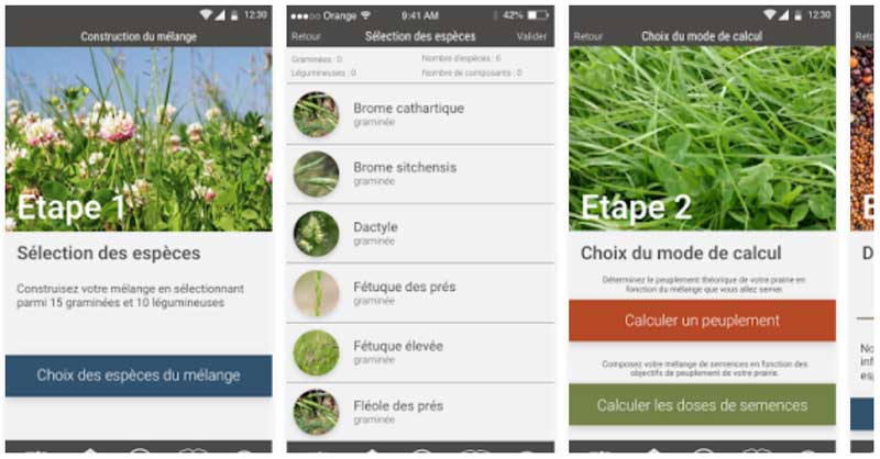 appli-gnis-prairie - Illustration Une appli pour les mélanges de semences prairiales