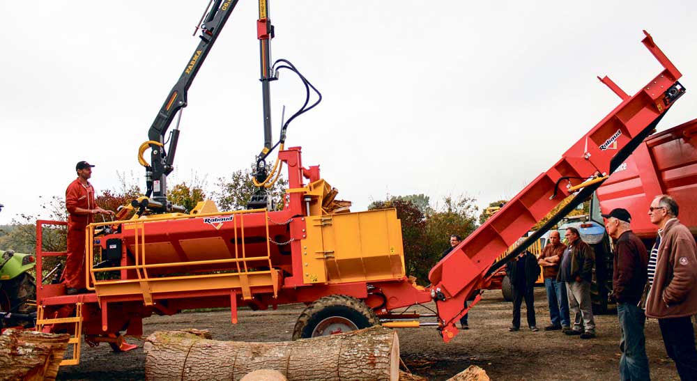 cuma-fendeuse-80t - Illustration Cuma Armor Bûches : une fendeuse multi-éclats de 80t de poussée