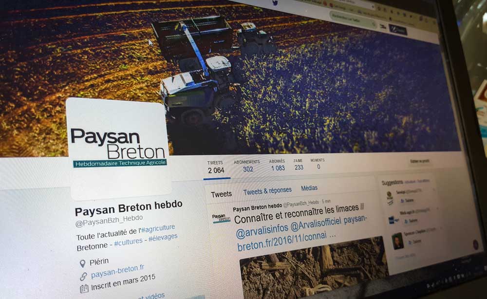 reseau-social-twitter-paysan-breton - Illustration Numérique, réseaux sociaux : bienvenue dans la ferme connectée