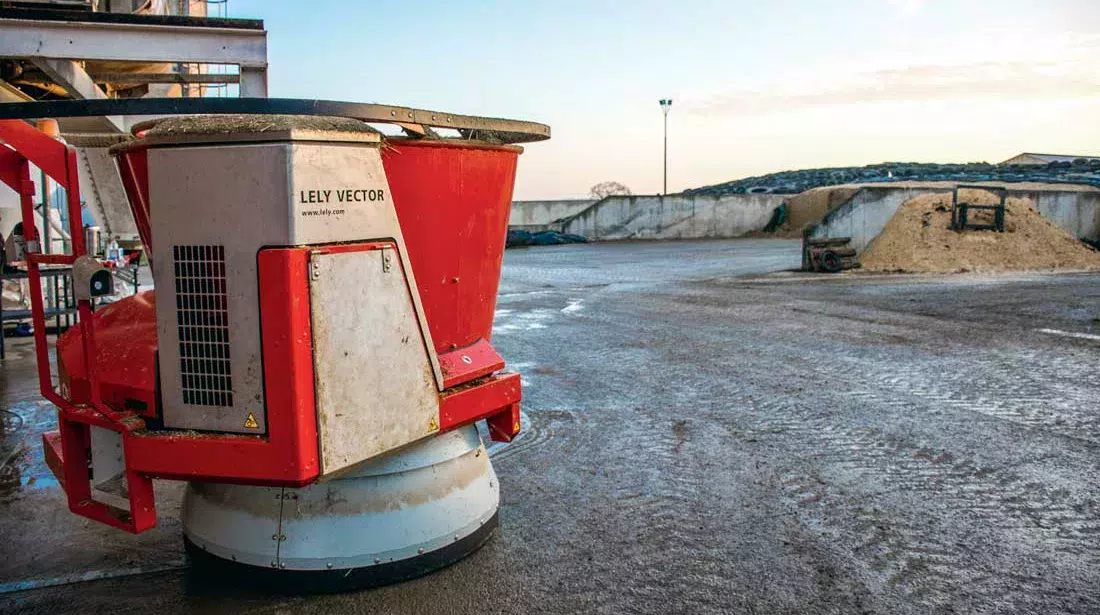 lely-vector-robot - Illustration Le robot de la ration poursuit sa route