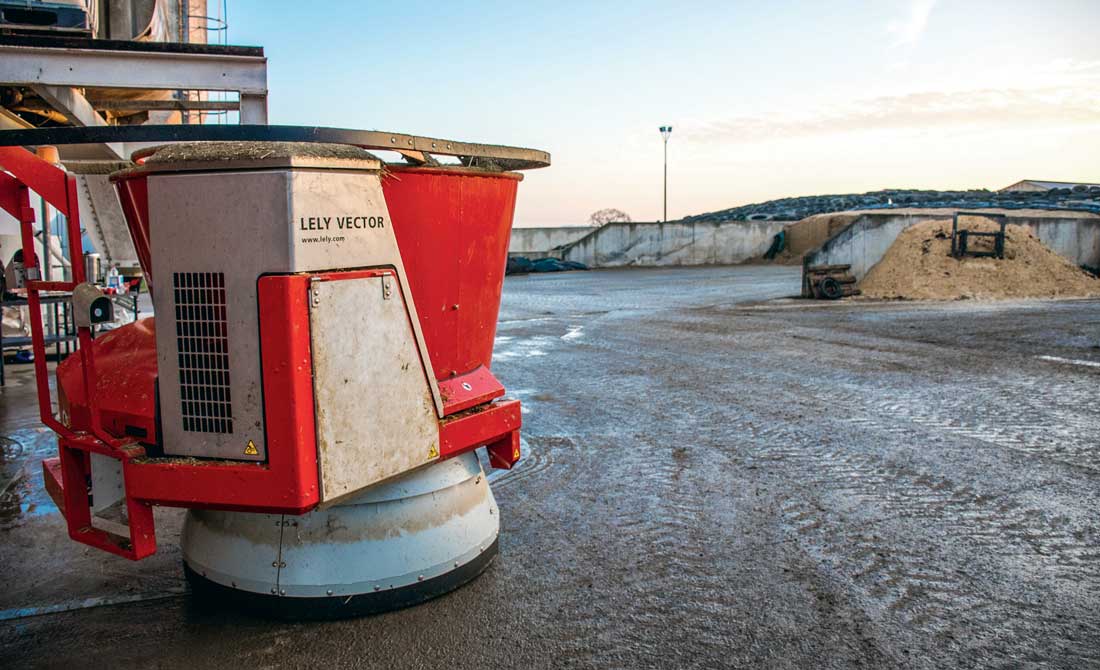 lely-vector-robot - Illustration Le robot de la ration poursuit sa route
