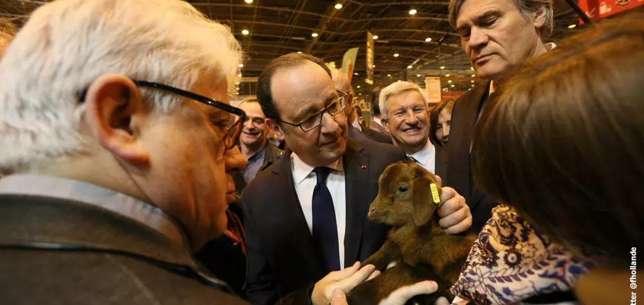 francois-hollande-sia - Illustration Hollande au Salon de l’Agriculture : “Un salon marqué par les crises”