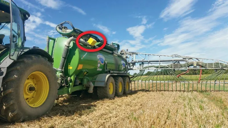 harvest-lab-john-deere - Illustration Le capteur analyse le lisier et le maïs