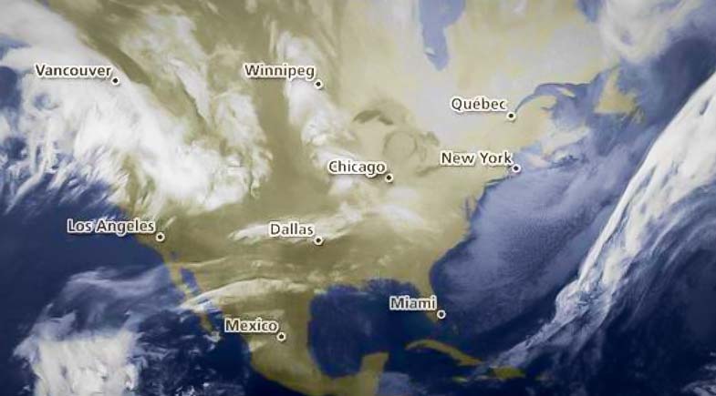 tempete-californie-usa - Illustration Lait : climat extrême en Californie