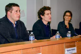 De gauche à droite : Sébastien Fesnoux, Vincent Touzot et Véronique Vannier.