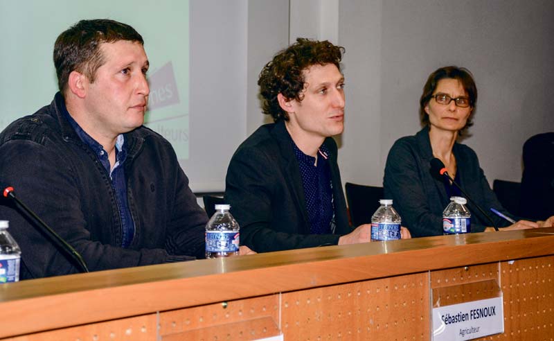 De gauche à droite : Sébastien Fesnoux, Vincent Touzot et Véronique Vannier.