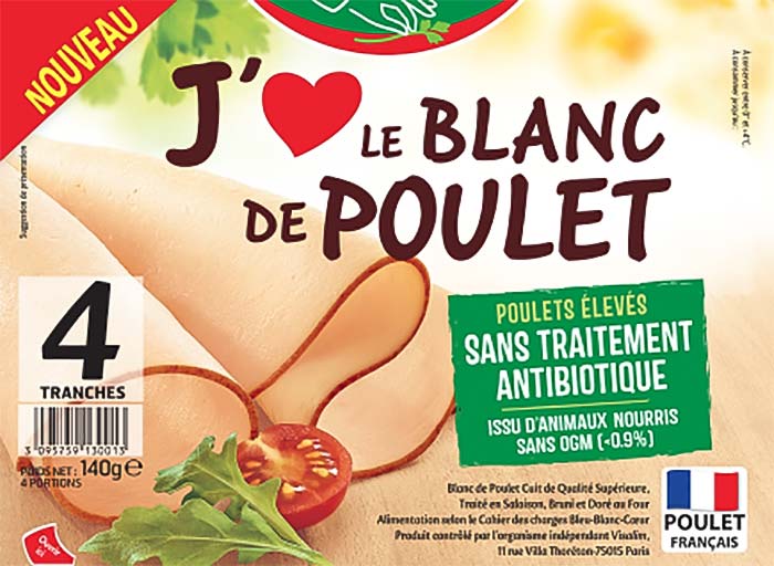 j'aime le poulet - Illustration Agroalimentaire : Nouvelle gamme « J’Aime le poulet » sans OGM ni antibiotiques