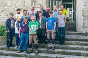 Lundi dernier au tribunal de Saint-Malo, Jean-Claude Juhel a été soutenu par des membres de la Confédération paysanne d’Ille-et-Vilaine.