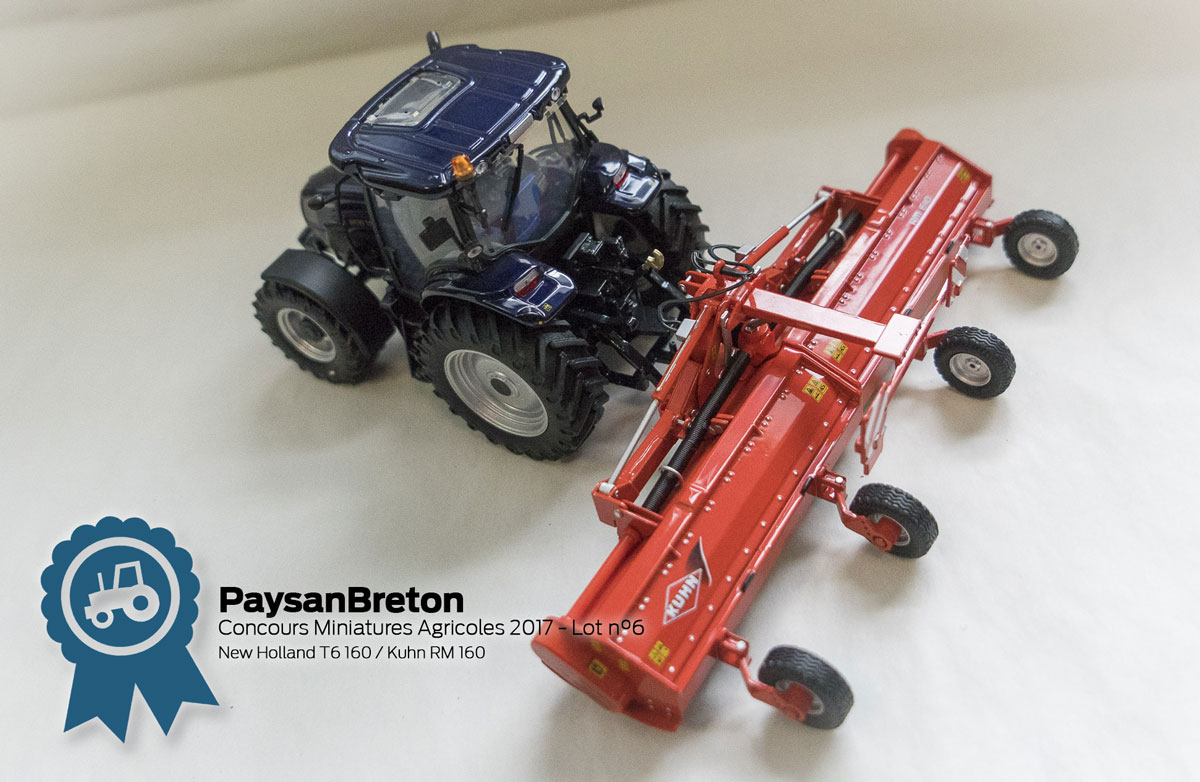 miniatures-agricoles-concours-06 - Illustration Concours miniatures : New Holland T6 160 et Kuhn RM 610