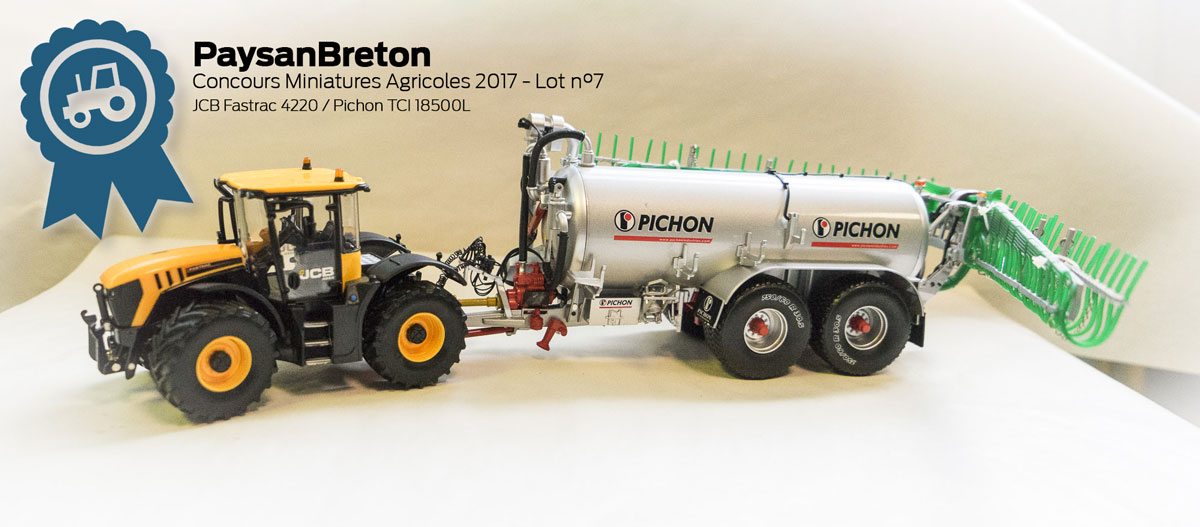 miniatures-agricoles-concours-07 - Illustration Concours miniatures : JCB Fastrac 4220 et Pichon TCI 18500L