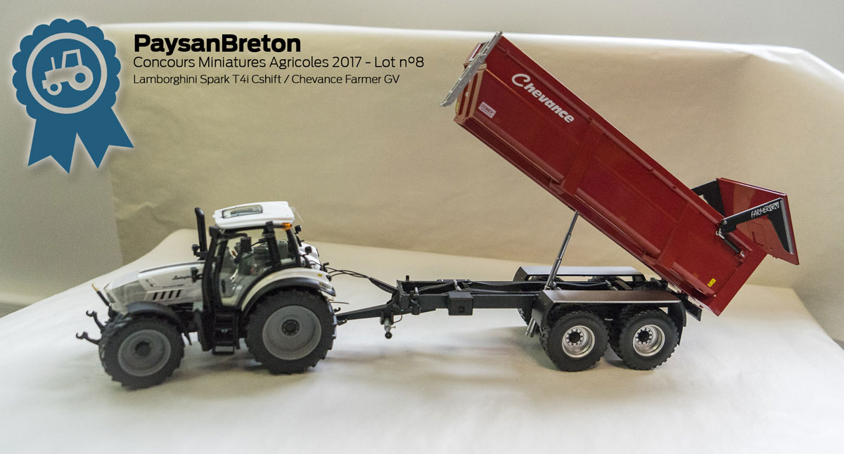 miniatures-agricoles-concours-08 - Illustration Concours miniatures : Lamborghini Spark T4i et Chevance RCM Farmer GV