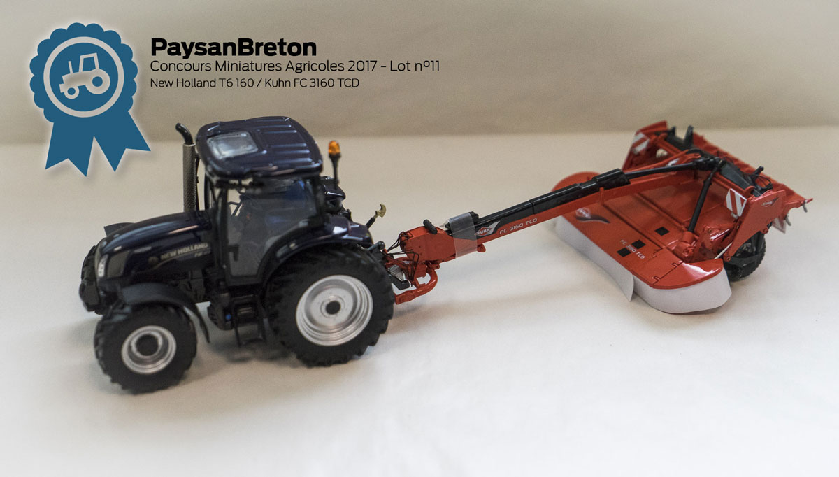 miniatures-agricoles-concours-11 - Illustration Concours miniatures : New Holland T6 160 et Kuhn FC 3160 TCD