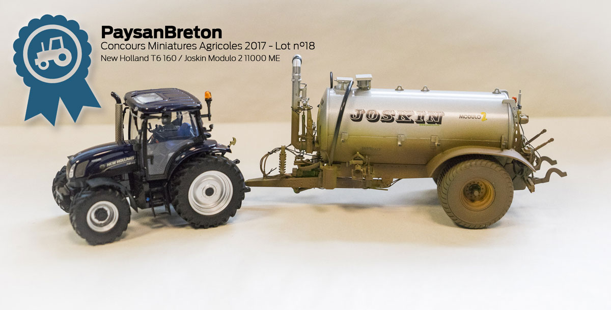 miniatures-agricoles-concours-18 - Illustration Concours miniatures : New Holland T6 et Joskin Modulo 2