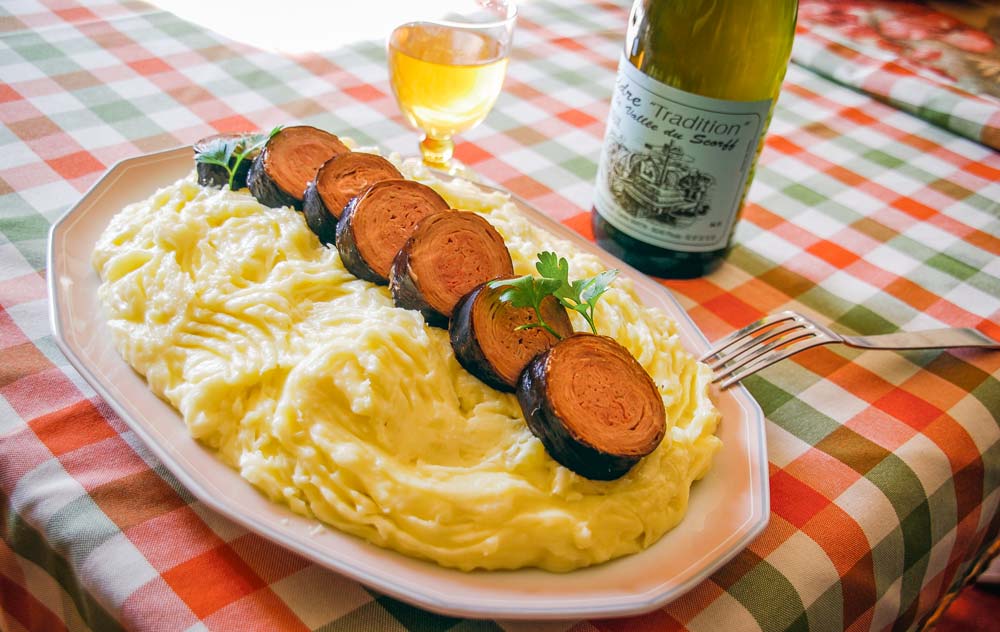 andouille-puree - Illustration L’andouille chaude et sa purée de pomme de terre