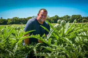 Christophe Moal, président de la commission artichauts de l’UCPT et producteur à Pleumeur-Gautier (22).