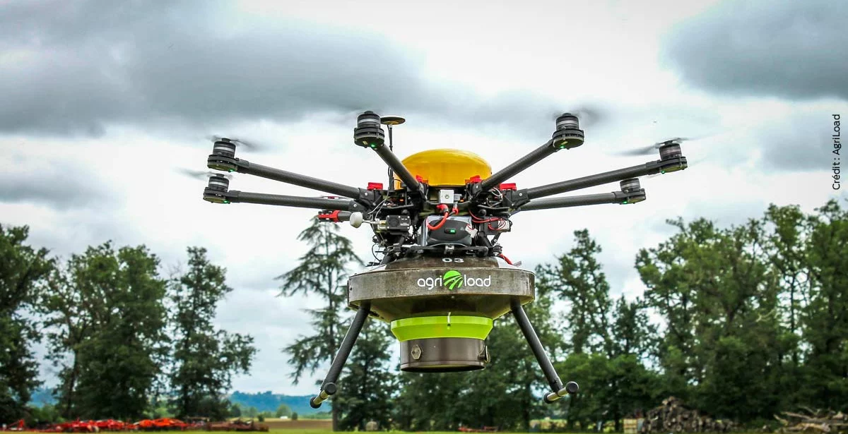 desherbage-drone-agriload - Illustration Pulvérisation par drone : l’avenir du désherbage de précision ?