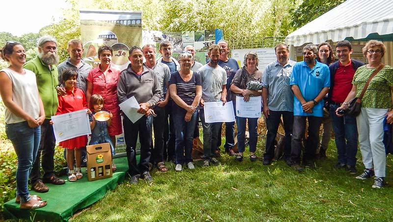 La remise des prix s’est déroulée le 11 juin dernier, lors de la fête de l’élevage de Hanvec. - Illustration Pâturer tout en favorisant la biodiversité