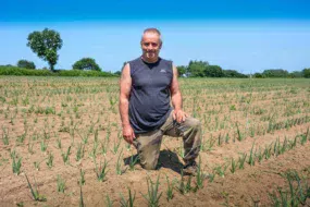 Yves Loutrage, producteur de légumes bio à Penvénan.