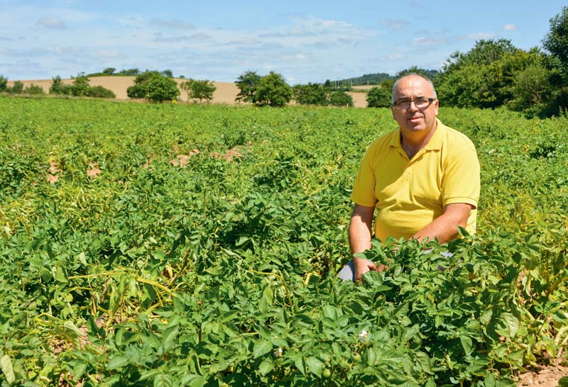 Bertrand Tanguy est l’un des organisateurs de la journée. La culture de la pomme de terre est fortement ancrée dans le territoire breton. - Illustration Se retrouver autour de la pomme de terre