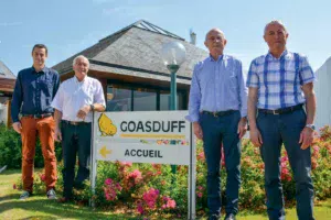 De g. à dr. : François-Marie, Pierre, Jean-Yves et François Goasduff. 