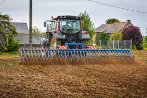 Sur maïs, le producteur passe la houe rotative au stade filament blanc des adventices, puis un peu plus tard avant le stade 3-4 feuilles du maïs.