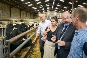 Le 21 juillet, Stéphane Travert, ministre de l’Agriculture, en visite dans une exploitation de Meurthe-et-Moselle, a rappelé l’enjeu social des États généraux de l’alimentation.